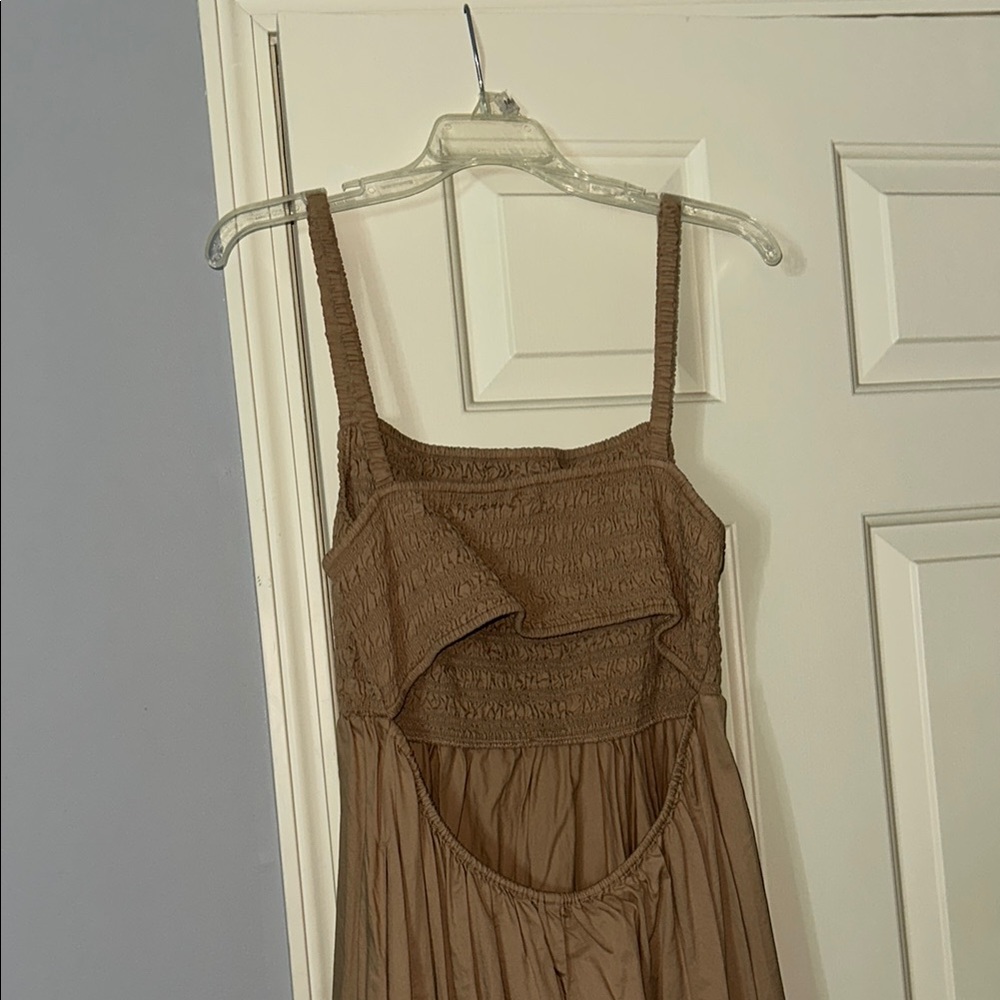 Old Navy Strapless Brown Maxi Dress - Picture 3 of 4